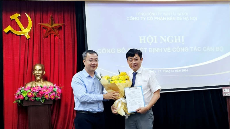 Hội nghị công bố quyết định bổ nhiệm Phó Giám đốc Công ty cổ phần Bến xe Hà Nội