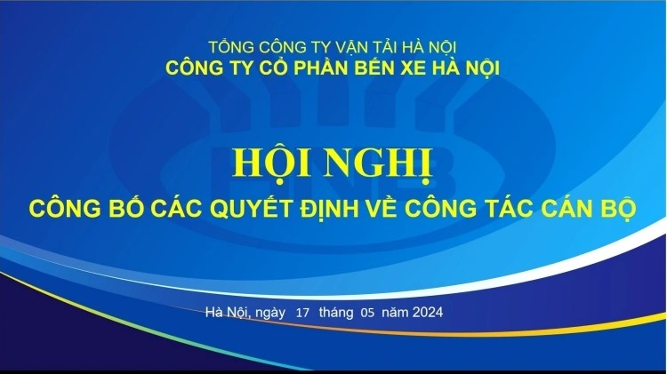 Hội nghị công bố các Quyết định về công tác cán bộ của HNB