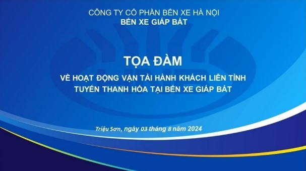 Tọa đàm về hoạt động vận tải hành khách liên tỉnh tuyến Thanh Hóa tại Bến xe Giáp Bát